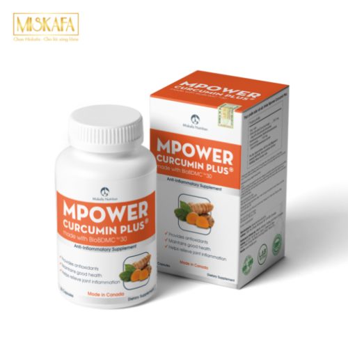 Viên uống hỗ trợ kháng viêm, giúp chống oxy hóa hiệu quả cao – Mpower Curcumin Plus [Nghệ]