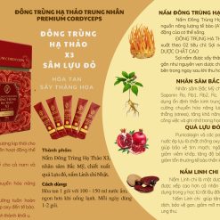 Đông trùng hạ thảo X3 Sâm lựu đỏ