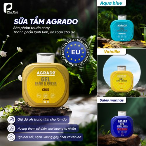 Sữa tắm Agrado hương Aqua Blue