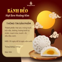 Hộp lẻ Bánh Dẻo Hạt Sen Hoàng Kim 1 Trứng 200g