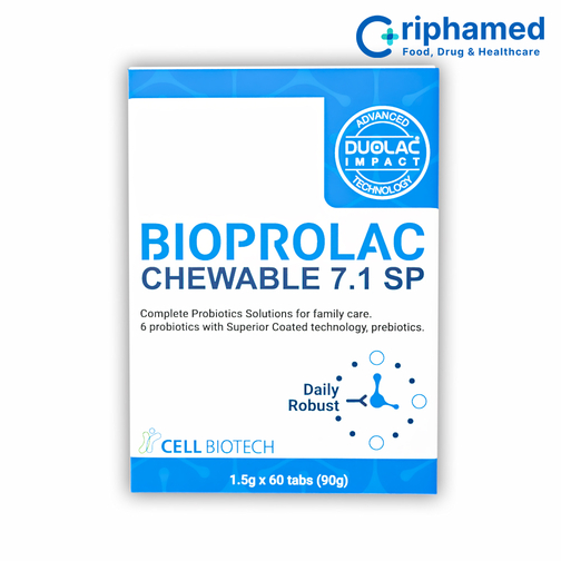 men Bioprolac chewable 7.1 SP (Hộp 60 viên)