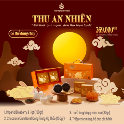 Bánh Trung Thu 2024 - Thu An Nhiên (bánh chay hộp 2 bánh 1 trà)