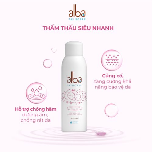 Xịt khoáng chống hăm cho bé Alba